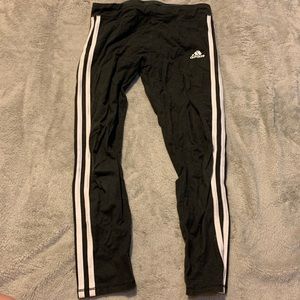 black & white capri leggings adidas pants❕❕